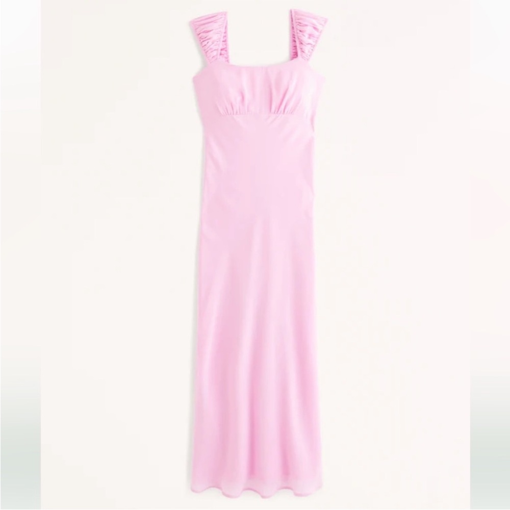 Abercrombie NWT Pink Slip Midi Dress